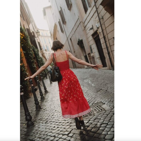 Christy Dawn The Antara Dress in Cherry Daisy - Size Large - Picture 4 of 8